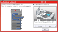 Operation panel screen illustration