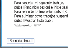 Ilustración de la pantalla del panel de mandos