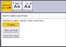 Ilustración de la pantalla del panel de mandos