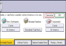 Ilustración de la pantalla del panel de mandos