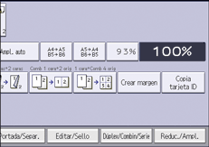 Ilustración de la pantalla del panel de mandos