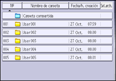 Ilustración de la pantalla del panel de mandos