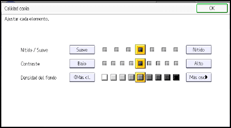 Ilustración de la pantalla del panel de mandos