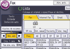 Ilustración de la pantalla del panel de mandos