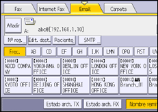 Ilustración de la pantalla del panel de mandos