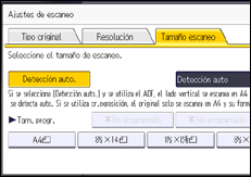 Ilustración de la pantalla del panel de mandos