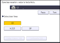 Ilustración de la pantalla del panel de mandos