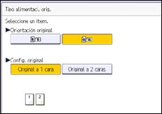 Ilustración de la pantalla del panel de mandos