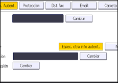 Ilustración de la pantalla del panel de mandos