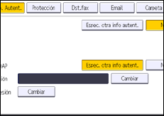 Ilustración de la pantalla del panel de mandos