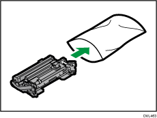 Ilustración de la unidad de tambor