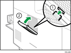 Ilustración de la tapa del filtro