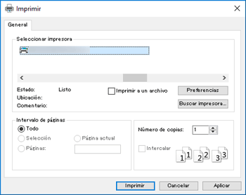 Ilustración de la pantalla del driver