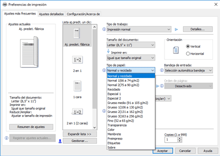 Ilustración de la pantalla del driver