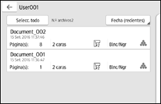 Ilustración de la pantalla del panel de mandos