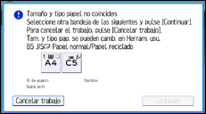 Ilustración de la pantalla del panel de mandos