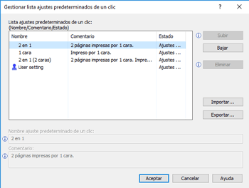 Ilustración de la pantalla del driver