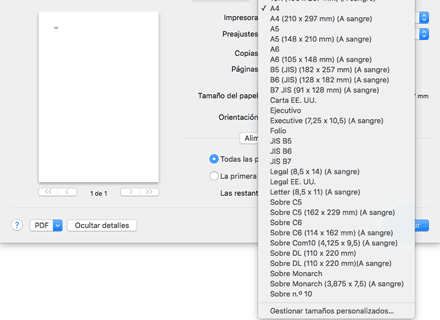 Ilustración de la pantalla del driver