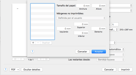 Ilustración de la pantalla del driver