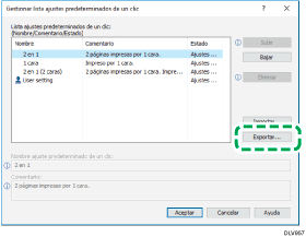 Ilustración de la pantalla del driver