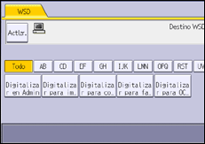 Ilustración de la pantalla del panel de mandos