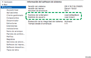 Ilustración de la pantalla del sistema operativo
