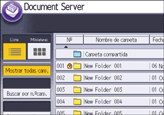 Ilustración de la pantalla del panel de mandos