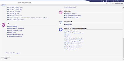 Ilustración de la pantalla del navegador Web