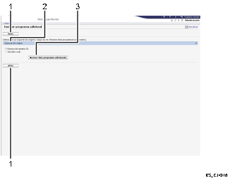 Ilustración de llamada numerada de ilustración de pantalla del navegador web
