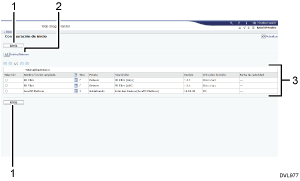 Ilustración de llamada numerada de ilustración de pantalla del navegador web