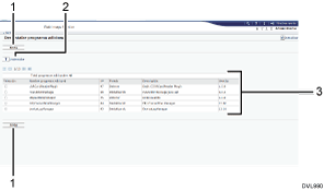 Ilustración de llamada numerada de ilustración de pantalla del navegador web