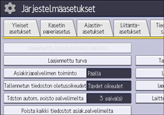 Käyttöpaneelin näyttö