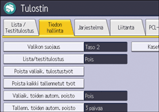 Käyttöpaneelin näyttö