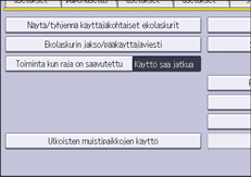Käyttöpaneelin näyttö
