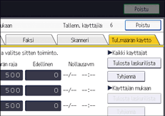 Käyttöpaneelin näyttö