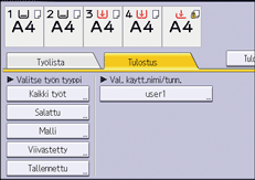 Käyttöpaneelin näyttö