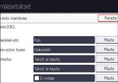 Käyttöpaneelin näyttö