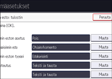 Käyttöpaneelin näyttö
