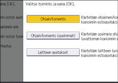 Käyttöpaneelin näyttö