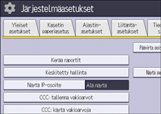 Käyttöpaneelin näyttö