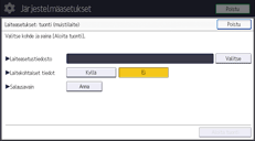 Käyttöpaneelin näyttö
