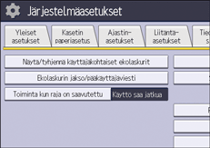 Käyttöpaneelin näyttö