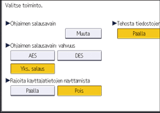 Käyttöpaneelin näyttö