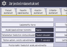 Käyttöpaneelin näyttö