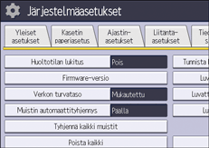 Käyttöpaneelin näyttö