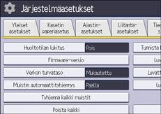 Käyttöpaneelin näyttö