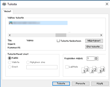 Kuva ohjaimen näytöstä