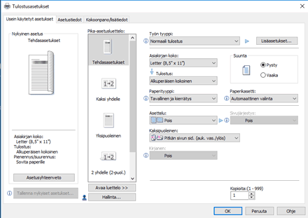 Kuva ohjaimen näytöstä