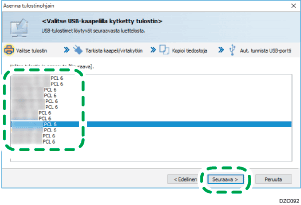 Kuva ohjaimen näytöstä
