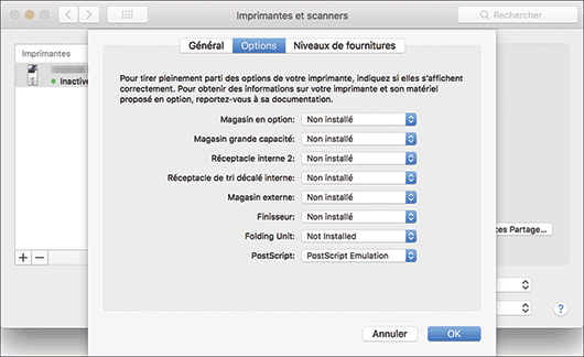 Illustration de l'écran Pilote